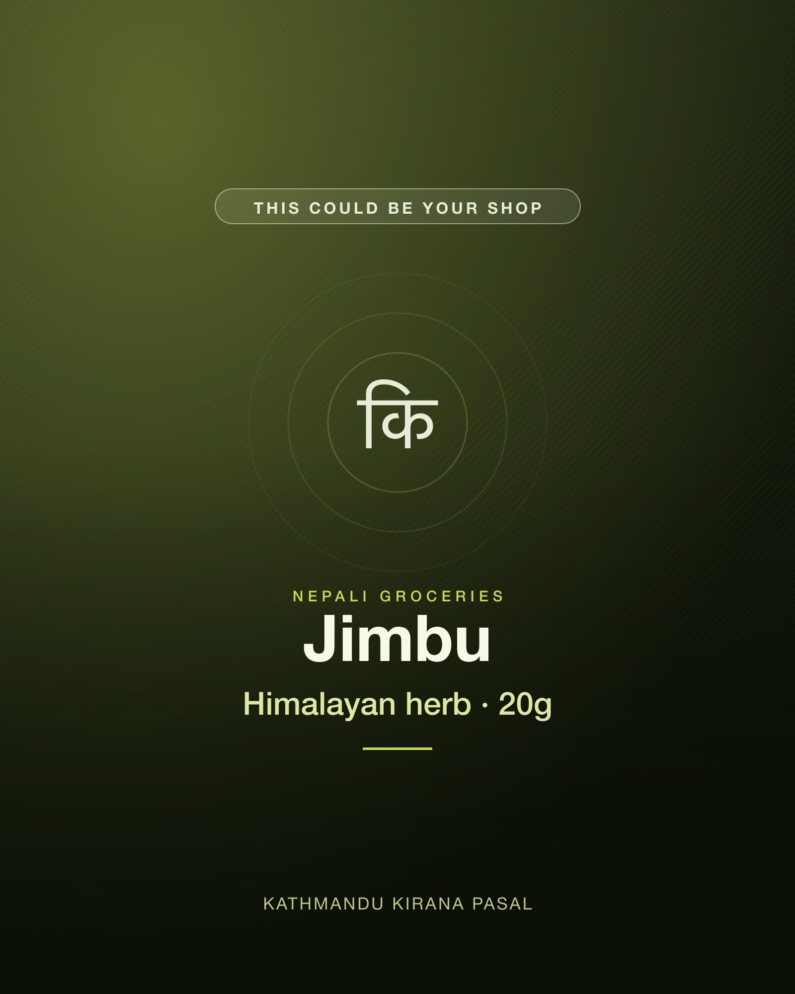 Jimbu · Himalayan herb · 20g — Kathmandu Kirana Pasal