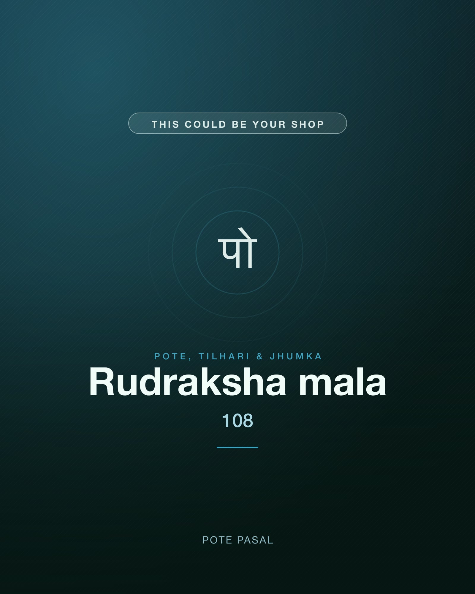 Rudraksha mala · 108 — Pote Pasal